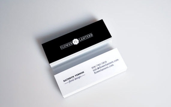 flower-lantern-minimal-business-cards