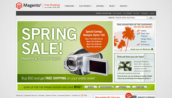 instantShift - Latest High-Quality Free Magento Themes