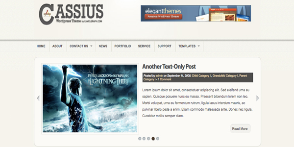 cassius 13 New and Free High Quality Wordpress Themes