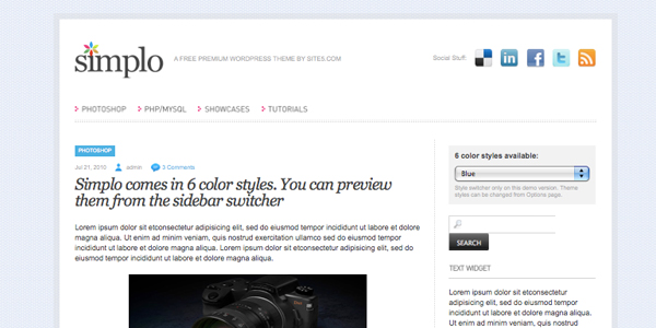 simplo 13 New and Free High Quality Wordpress Themes