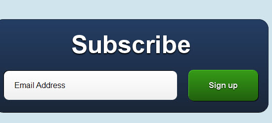 Create a pixel perfect subscription box using CSS3