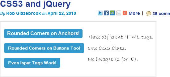 Cross-Browser Rounded Buttons with CSS3 and jQuery