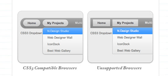 CSS3 Dropdown Menu