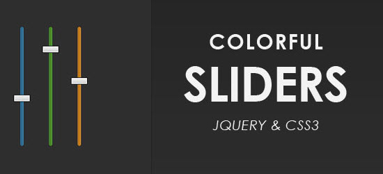 Colorful Sliders With jQuery & CSS3