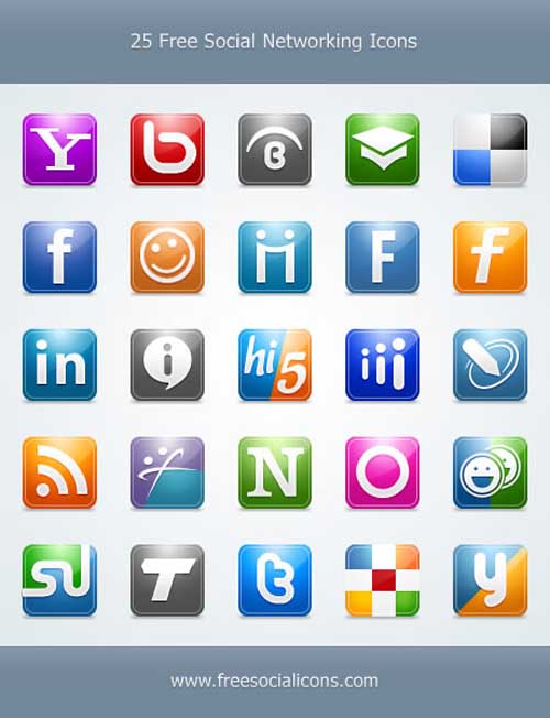 social bookmark 05 25 Social Bookmarking Icon Sets for Desingers and Bloggers