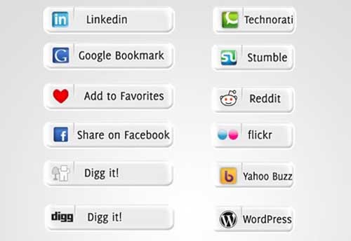 social bookmark 09 25 Social Bookmarking Icon Sets for Desingers and Bloggers