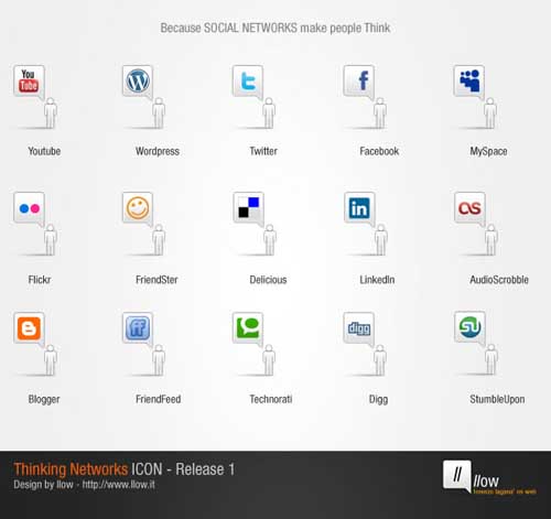 social bookmark 14 25 Social Bookmarking Icon Sets for Desingers and Bloggers