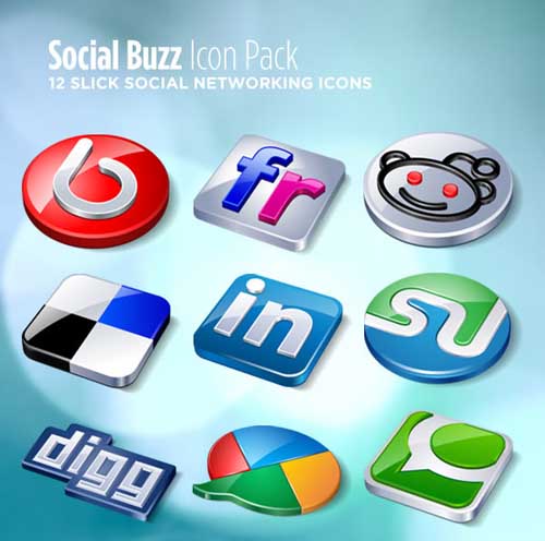 social bookmark 16 25 Social Bookmarking Icon Sets for Desingers and Bloggers