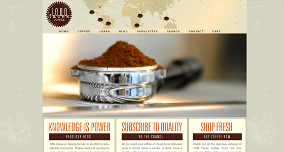 instantShift - Delicious Coffee Website Designs