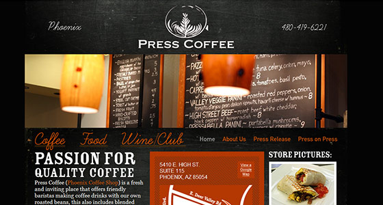 instantShift - Delicious Coffee Website Designs