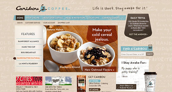 instantShift - Delicious Coffee Website Designs