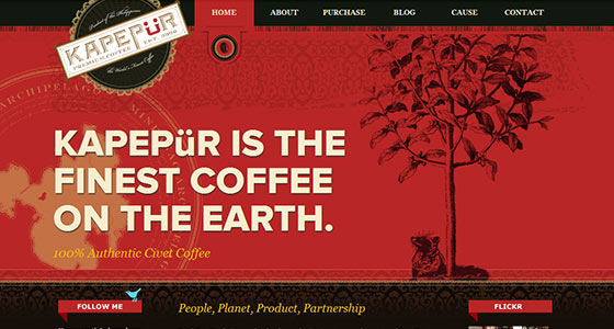 instantShift - Delicious Coffee Website Designs