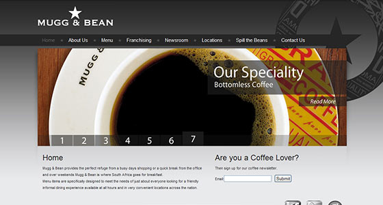 instantShift - Delicious Coffee Website Designs