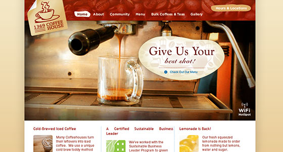 instantShift - Delicious Coffee Website Designs