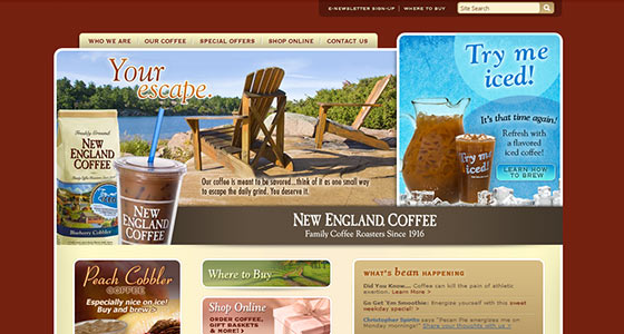 instantShift - Delicious Coffee Website Designs