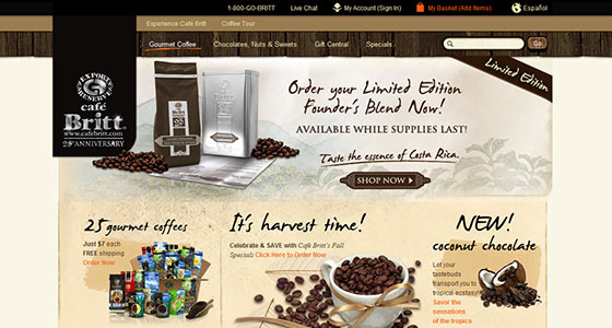 instantShift - Delicious Coffee Website Designs