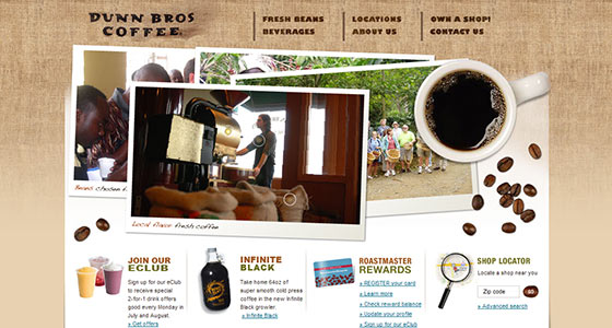 instantShift - Delicious Coffee Website Designs