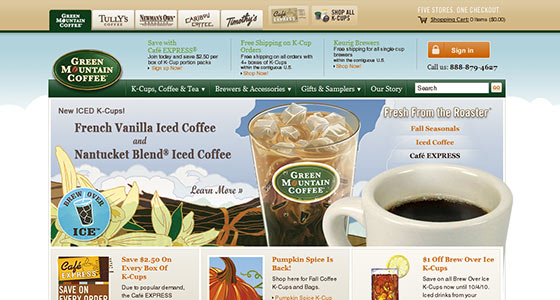 instantShift - Delicious Coffee Website Designs