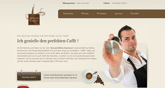 instantShift - Delicious Coffee Website Designs