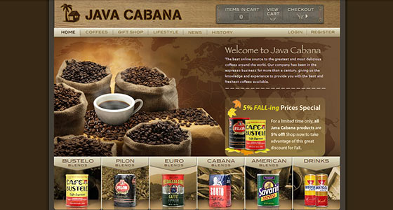 instantShift - Delicious Coffee Website Designs