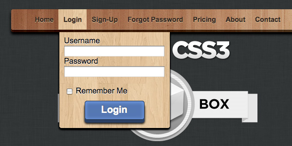 CSS3 Menu With Integrated F 25 Excellent CSS3 Animations