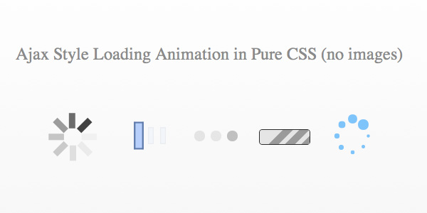 CSS3 ajax loading 25 Excellent CSS3 Animations