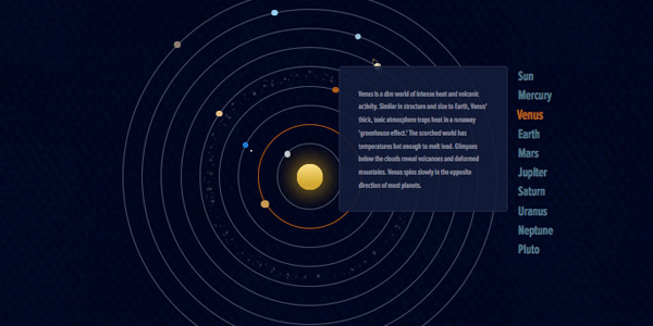 CSS3 solar system 25 Excellent CSS3 Animations