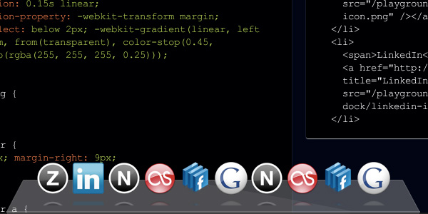 css3 OS X Dock 25 Excellent CSS3 Animations