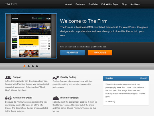 business wordpress themes