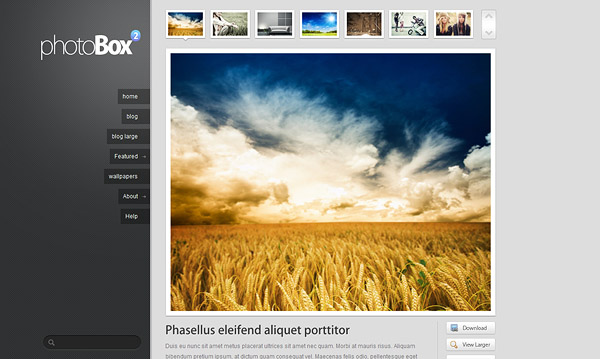 Photobox2, Premium Photo Theme