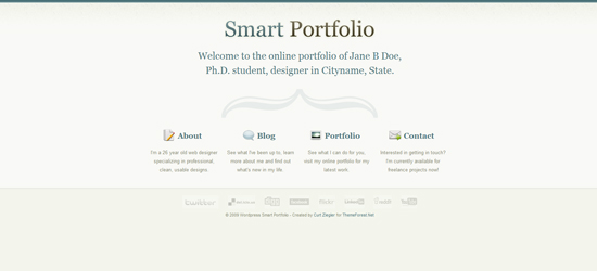 Smart Portfolio 25 Brilliant Business and Portfolio WordPress Themes