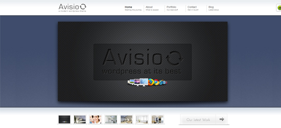 avisio 25 Brilliant Business and Portfolio WordPress Themes