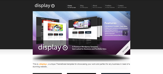 display 25 Brilliant Business and Portfolio WordPress Themes