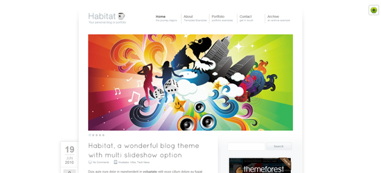 habitat 25 Brilliant Business and Portfolio WordPress Themes