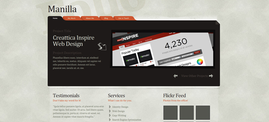 manilla 25 Brilliant Business and Portfolio WordPress Themes