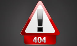 404 File Not Found Page PSD