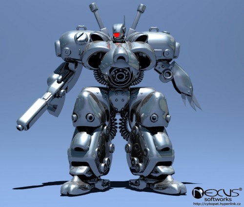 1091 500x425 45 Beautifully Detailed 3D Artworks of Robots