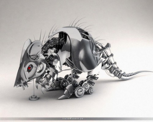 19681 500x399 45 Beautifully Detailed 3D Artworks of Robots