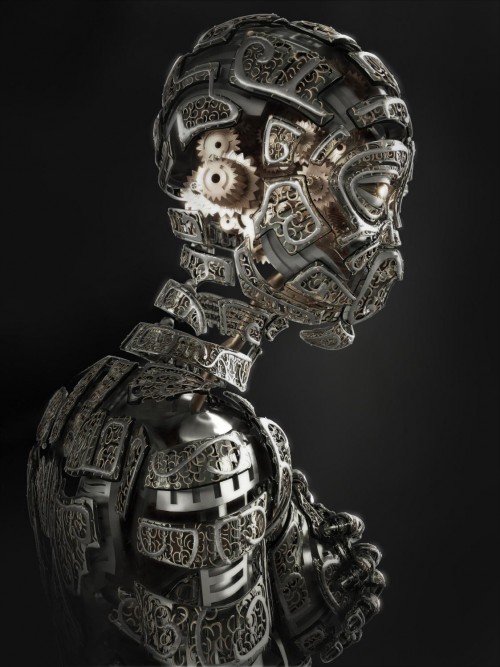 secondwavesmall1 500x667 45 Beautifully Detailed 3D Artworks of Robots