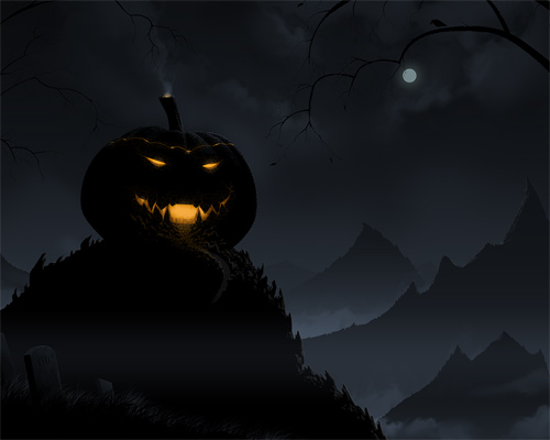 Halloween Desktop Wallpapers - Pumpkin Castle