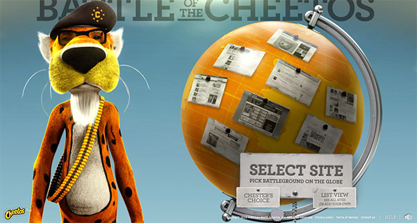 battle of the cheetos 50+ Beautiful Flash Websites for Your Inspiration