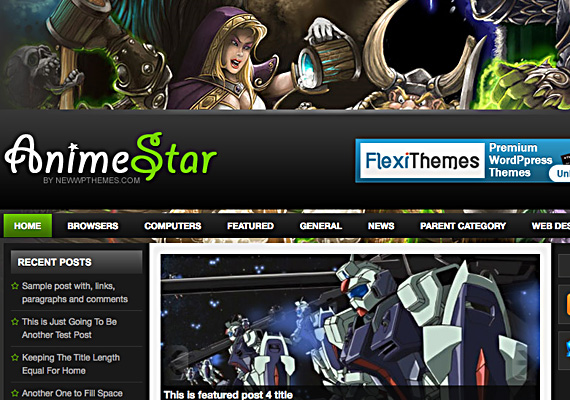 animestar 40+ Beautiful Wordpress 3.0 Ready Themes