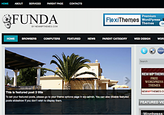 funda 40+ Beautiful Wordpress 3.0 Ready Themes