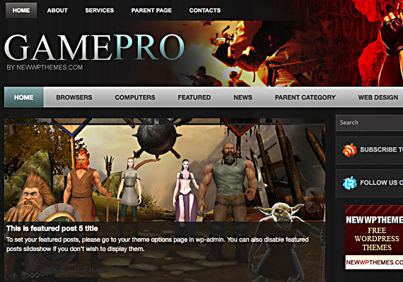 gamepro 40+ Beautiful Wordpress 3.0 Ready Themes