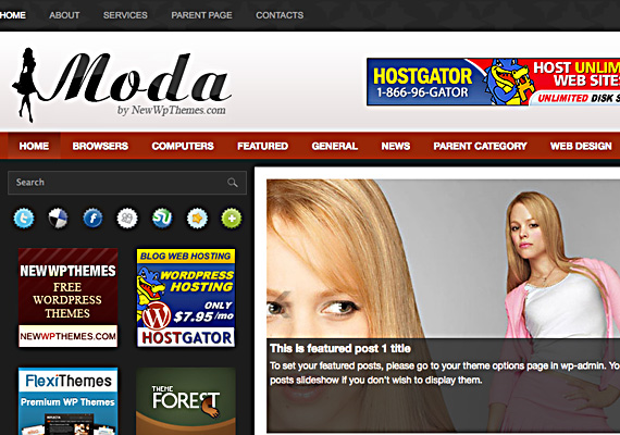 moda 40+ Beautiful Wordpress 3.0 Ready Themes