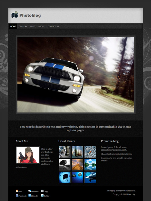 photoblog 40+ Beautiful Wordpress 3.0 Ready Themes