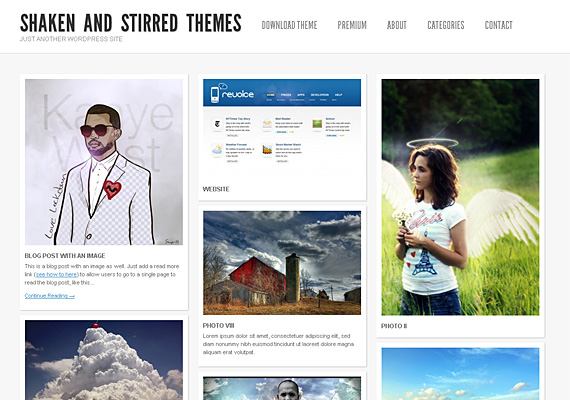 shaken grid 40+ Beautiful Wordpress 3.0 Ready Themes