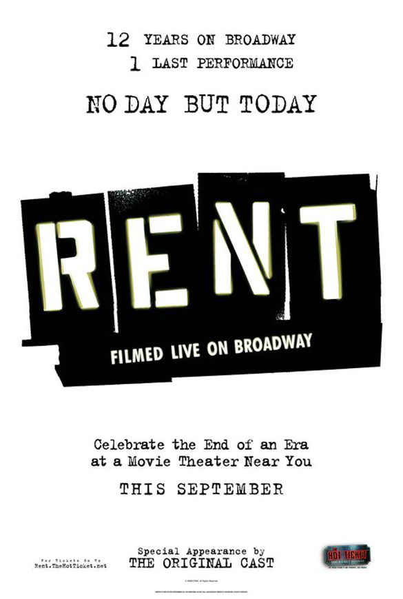 Rent Filmed Live on Broadway