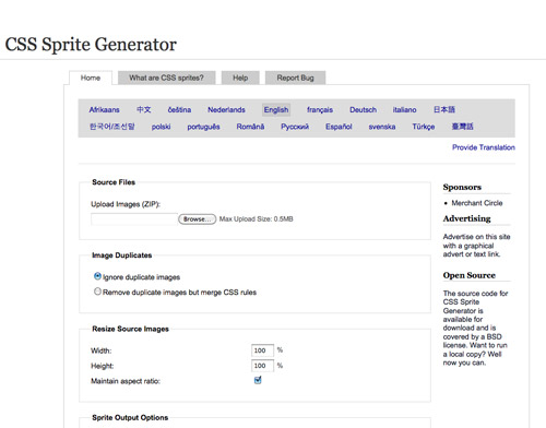 Cssspritegenerator in 40+ Useful Online Generators For Web Designers