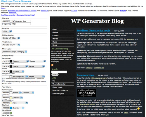 Wpthemegenerator in 40+ Useful Online Generators For Web Designers